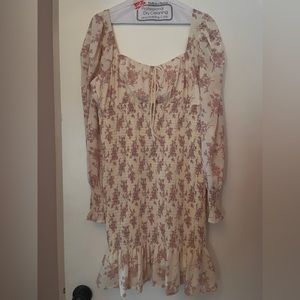 Off the shoulder floral dress